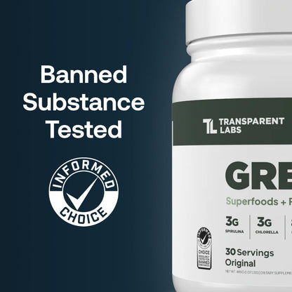 Transparent Labs Prebiotic Greens - Superfood Powder & Antioxidants Supplement with Organic Spirulina, Chloerra, Acacia, & Green Banana Powder - 30 Servings, Unflavored - PrimeBioHealth - canada supplements