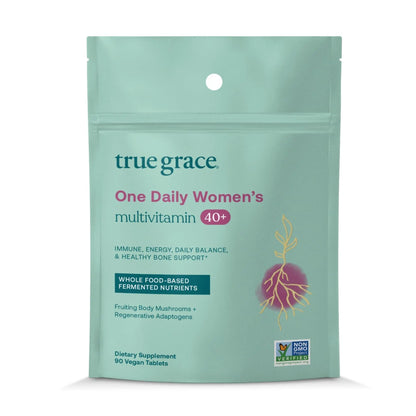 True Grace One Daily Women’s Multivitamin 40+ Fermented Minerals, Organic Adaptogens & Mushrooms Energy, Immune, Bone Support - PrimeBioHealth - canada supplements