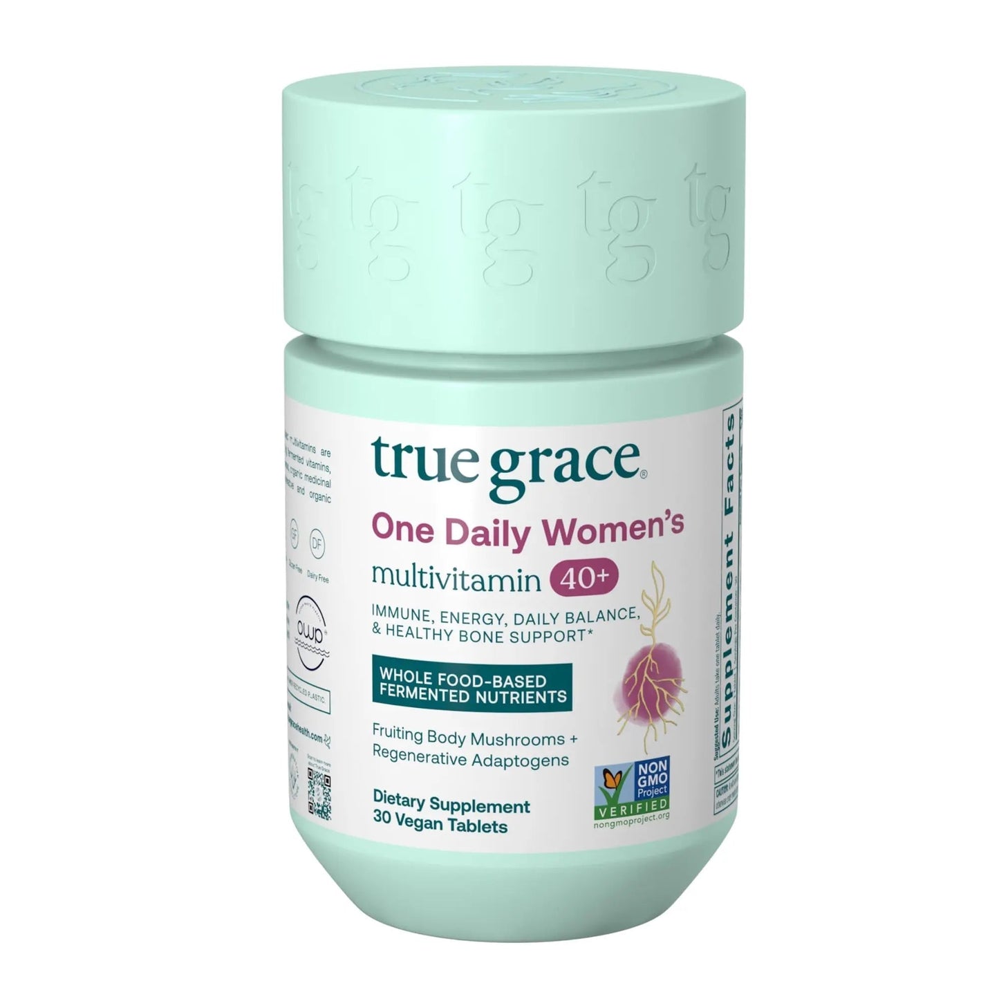 True Grace One Daily Women’s Multivitamin 40+ Fermented Minerals, Organic Adaptogens & Mushrooms Energy, Immune, Bone Support - PrimeBioHealth - canada supplements