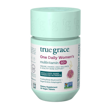True Grace One Daily Women’s Multivitamin 40+ Fermented Minerals, Organic Adaptogens & Mushrooms Energy, Immune, Bone Support - PrimeBioHealth - canada supplements