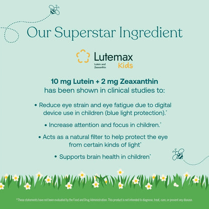 True Grace True Littles Daily Kids Multi - 120 Pectin Gummies - Immune, Cognitive, Bone & Eye Support - Clinically Studied Lutemax Kids Lutein - PrimeBioHealth - canada supplements