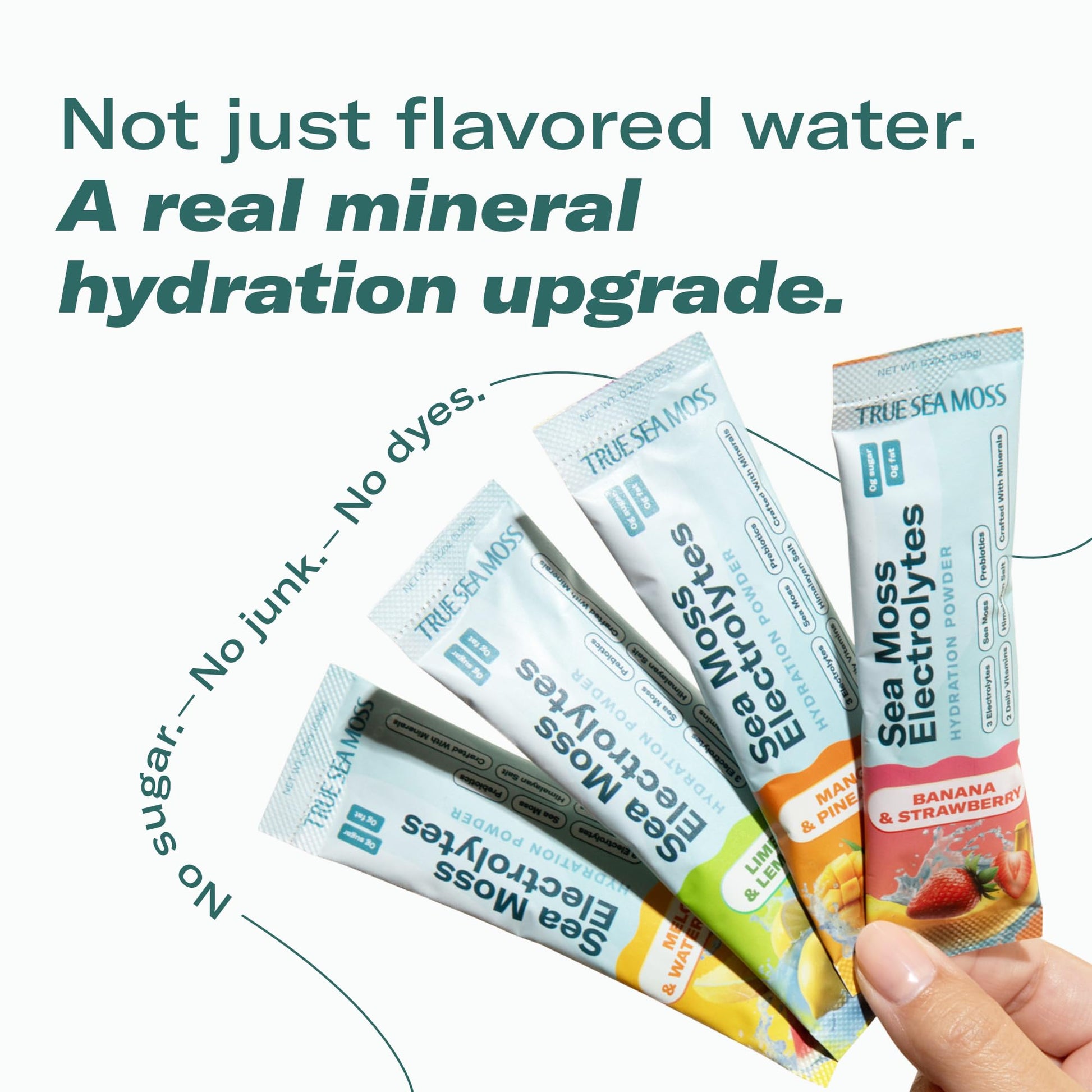 TrueSeaMoss Electrolytes Powder Packets – Made in USA – 16 Stickpacks – Hydration Powder with Sea Moss with Potassium – No Sugar Drinks – Variety Pack - PrimeBioHealth - canada supplements