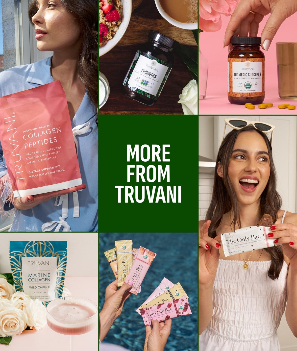 Truvani Protein + Greens Supplement | Spinach, Kale & Broccoli | 10g Organic Plant Based Protein | 20 Servings | USDA Organic | Gluten & Dairy Free - PrimeBioHealth - canada supplements