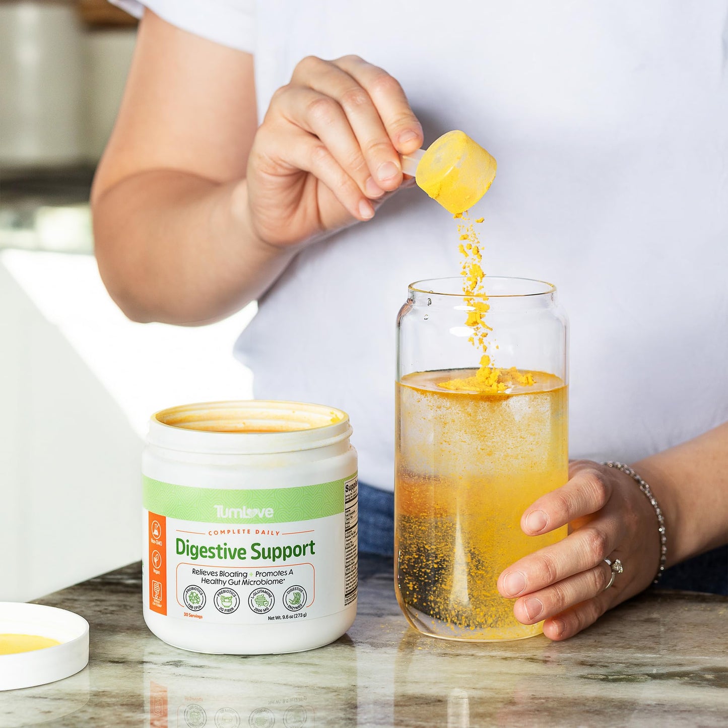 TumLove IBS Relief & Digestive Support Powder – Low FODMAP Certified, Probiotics, Prebiotics, Digestive Enzymes, L-Glutamine & 5 Soothing Herbs - PrimeBioHealth - canada supplements