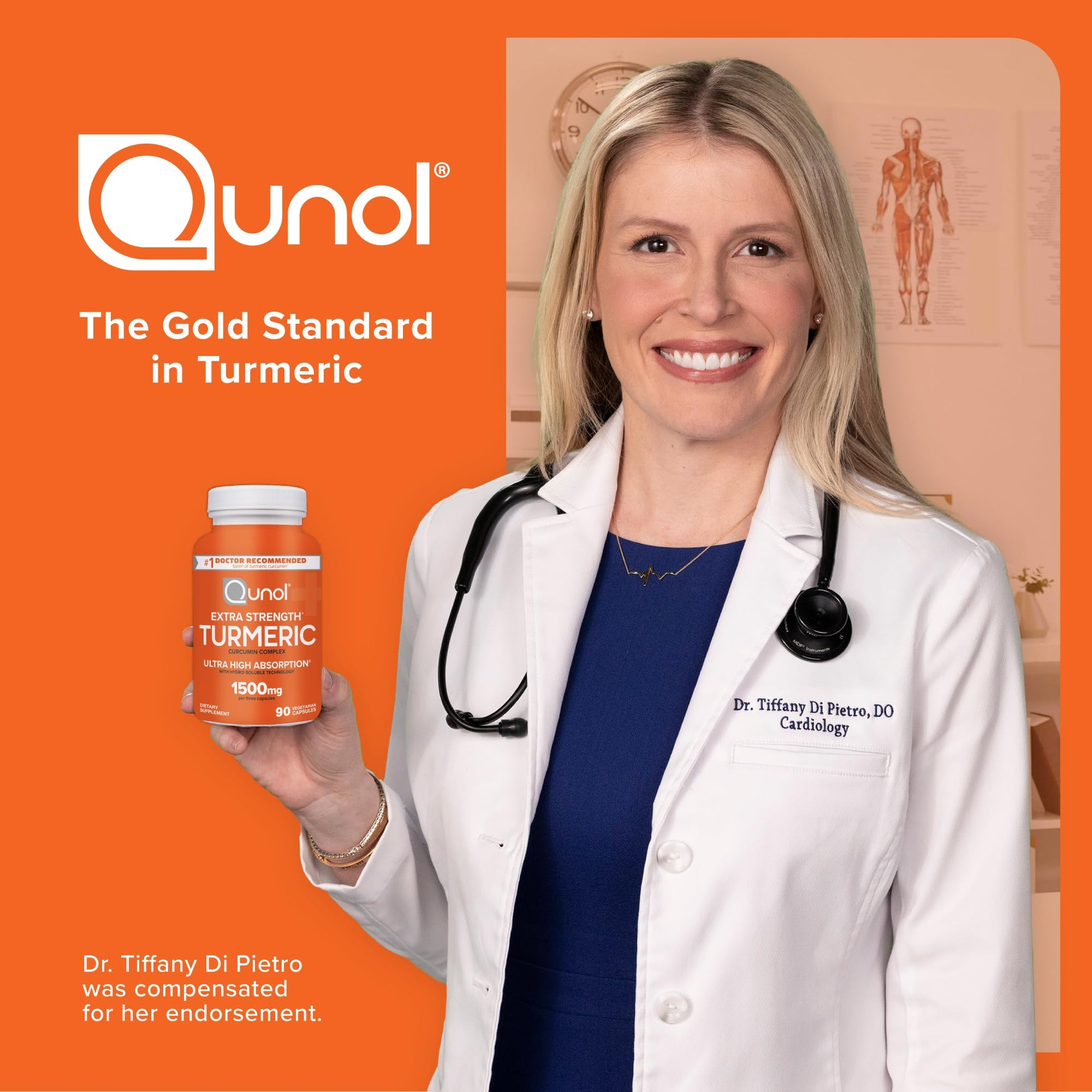 Turmeric Curcumin Capsules, Qunol with Ultra High Absorption 1500mg, Joint Support, Dietary Supplement, Extra Strength, 90 Vegetarian Capsules - PrimeBioHealth - canada supplements