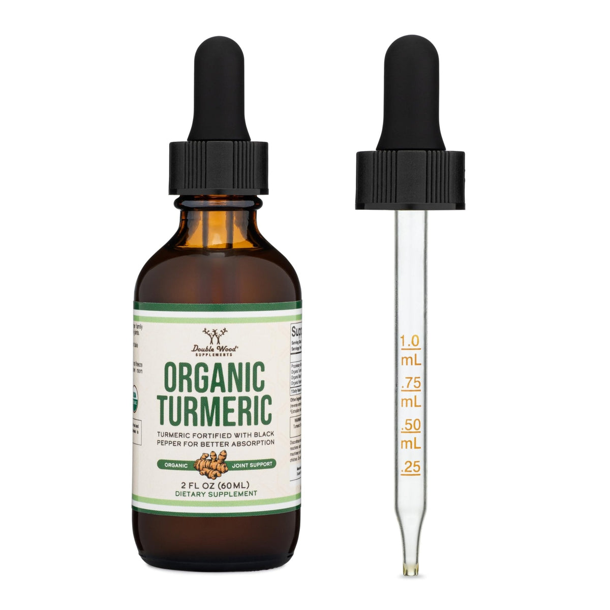 Turmeric Curcumin with Black Pepper Drops - Organic Turmeric Supplement Drops 1,180mg - 2FL OZ, 60 Servings (with Black Pepper Seed, Ginger, Rosemary, and Sage) - PrimeBioHealth - canada supplements