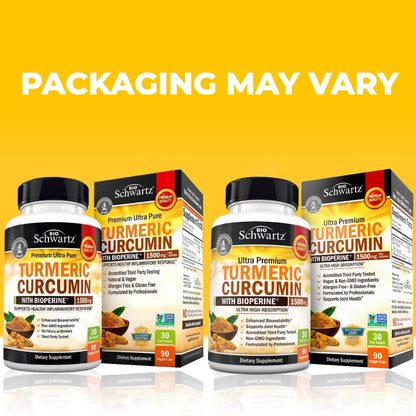 Turmeric Curcumin with Black Pepper Extract 1500mg - High Absorption Ultra Potent Turmeric Supplement with 95% Curcuminoids and BioPerine - PrimeBioHealth - canada supplements