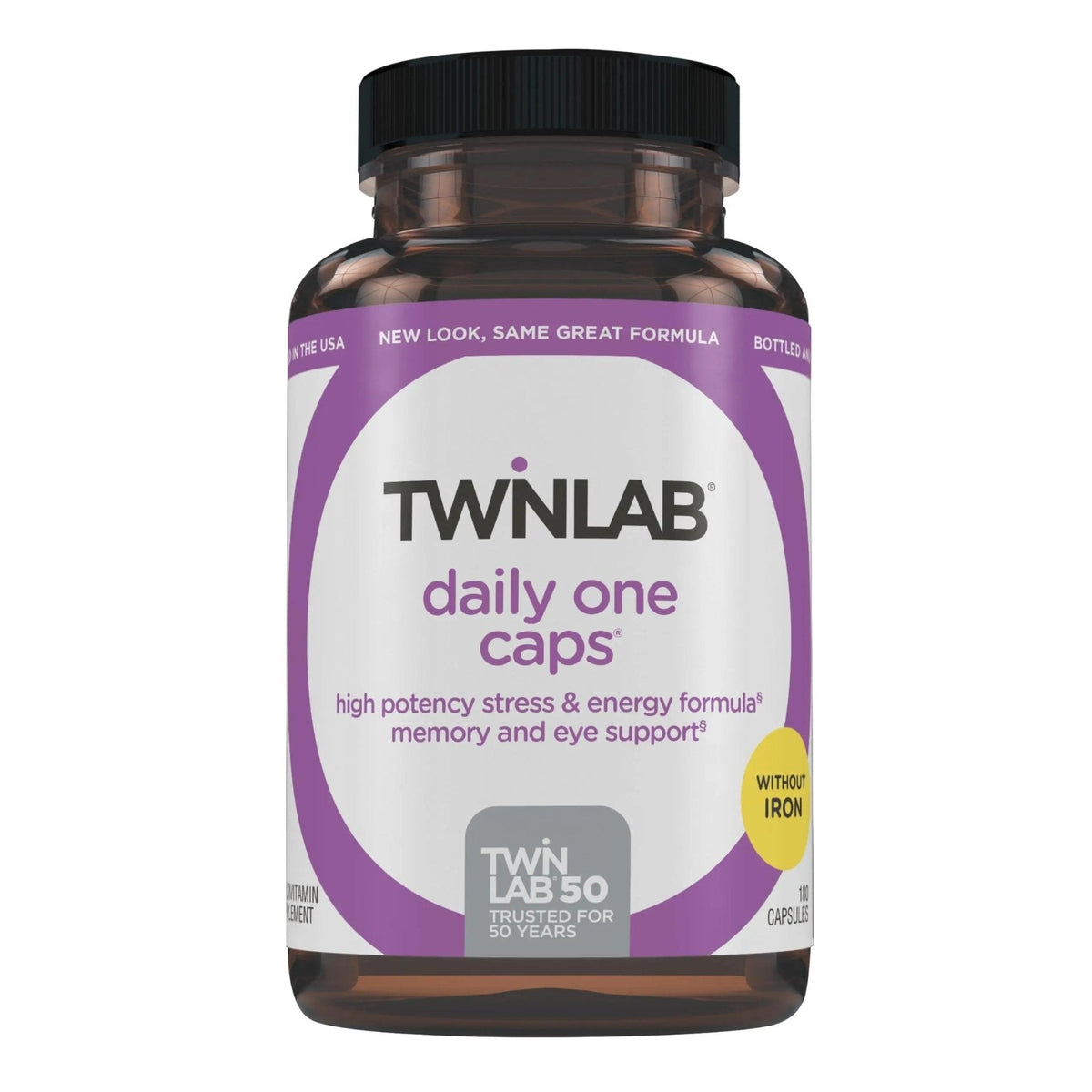 Twinlab Daily One Caps Without Iron - Nutritional Supplement with Zinc, B Vitamins, Magnesium, and More - 180 Capsules - PrimeBioHealth - canada supplements