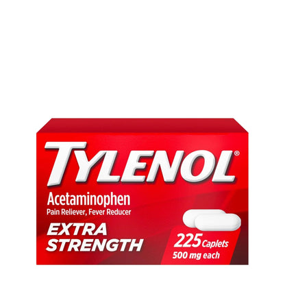 Tylenol Extra Strength Acetaminophen 500 mg Caplets, Fast, Strong Pain Relief, Fever Reducer, Pills for Headache, Backache, Toothache, Minor Arthritis & Menstrual Cramps, Value Size, 225 Count - PrimeBioHealth - canada supplements