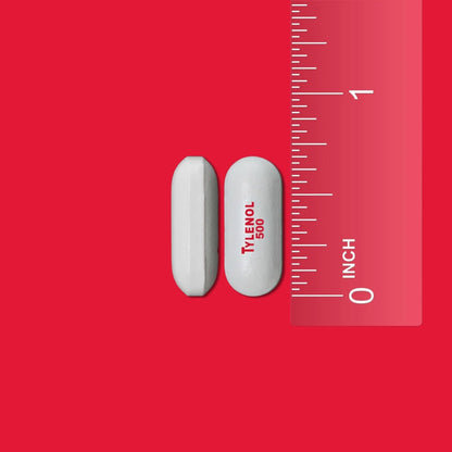 Tylenol Extra Strength Pain Relief Pills, Fast, Strong Pain Relief, Acetaminophen 500 mg Caplets, Pain Reliever & Fever Reducer Medicine for Headache, Backache, Toothache & Minor Arthritis, 100 Count - PrimeBioHealth - canada supplements