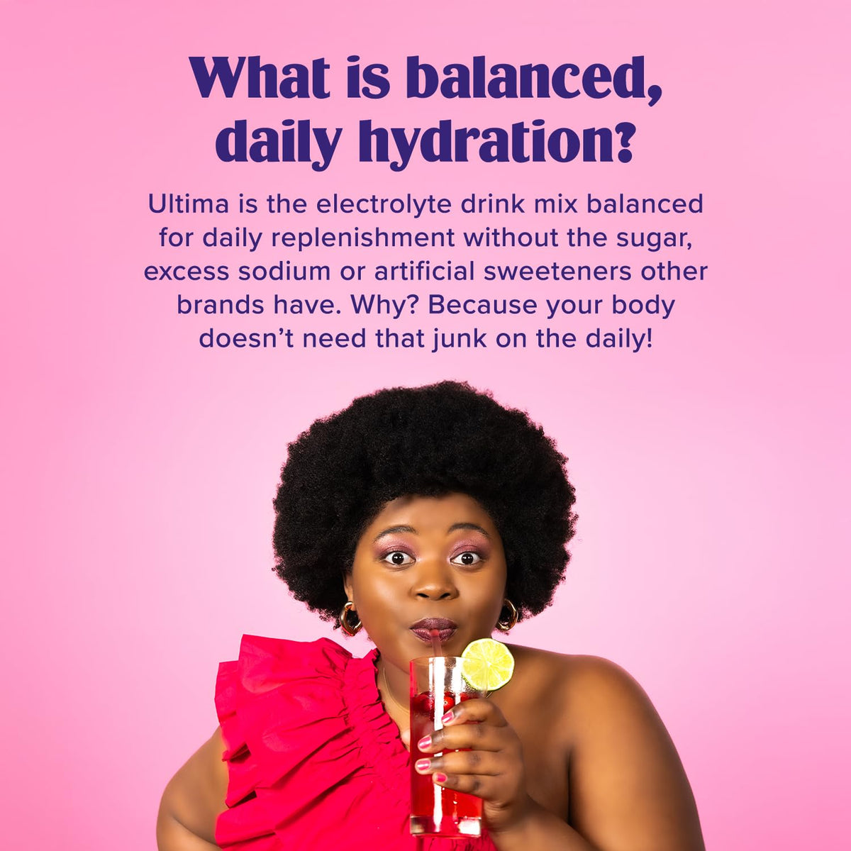 Ultima Replenisher Daily Focus Supplement & Electrolytes Powder - Acai Blueberry, 14 Stickpacks - Hydration Packets, 60mg Caffeine from Green Tea Extract & L-Theanine - PrimeBioHealth - canada supplements