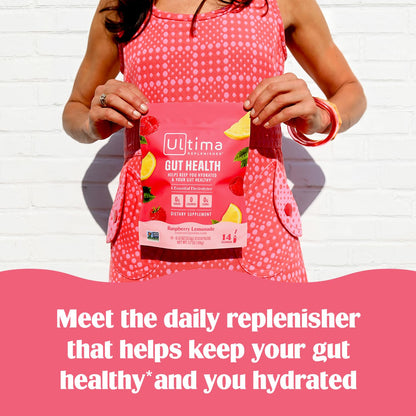 Ultima Replenisher Gut Health Supplement and Electrolytes Powder - Raspberry Lemonade, 14 Stickpacks - PrimeBioHealth - canada supplements