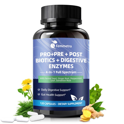 Ultra Probiotics for Women Men 200 Billion CFU - 36 Strains 14 Digestive Enzymes, 4 Anti-Bloat Herbs, 3 Prebiotic Fibers & 4 Postbiotics, Gut, Digestive, Regularity - PrimeBioHealth - canada supplements