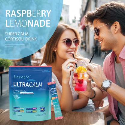 UltraCalm Super Cortisol Drink with Magnesium Glycinate, Ashwagandha, L-Theanine, Vitamin D3, Magnesium Powder for Sleep & Stress Relief - PrimeBioHealth - canada supplements