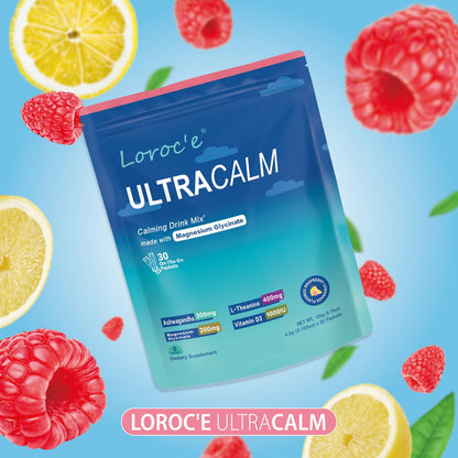 UltraCalm Super Cortisol Drink with Magnesium Glycinate, Ashwagandha, L-Theanine, Vitamin D3, Magnesium Powder for Sleep & Stress Relief - PrimeBioHealth - canada supplements