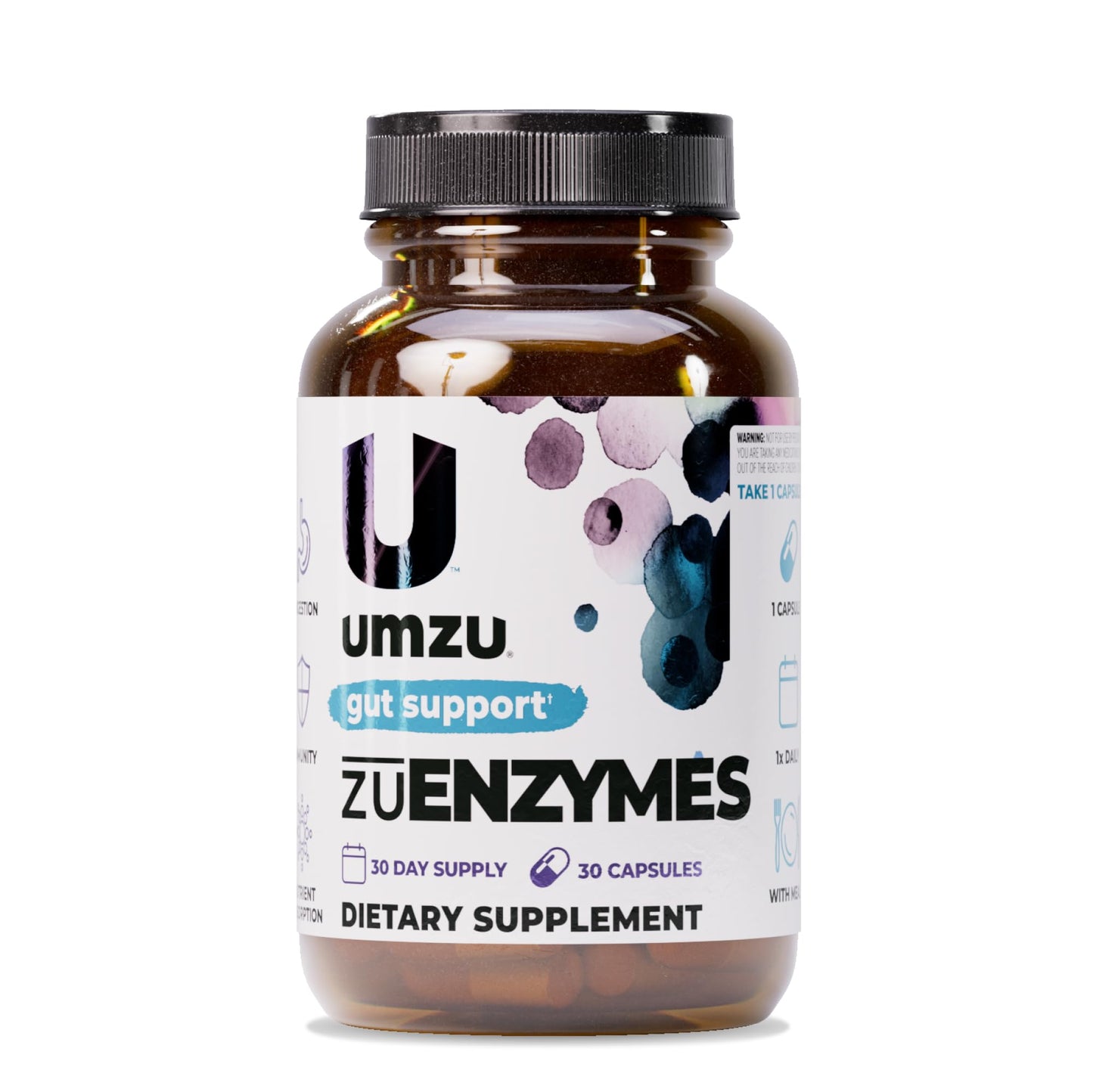 UMZU zuEnzymes Digestive Support Supplement, (30 Day Supply) – 21 Enzyme Blend with Lipase Protease & Amylase – Digestive Enzymes for Gut Health & Probiotic Daily - PrimeBioHealth - canada supplements