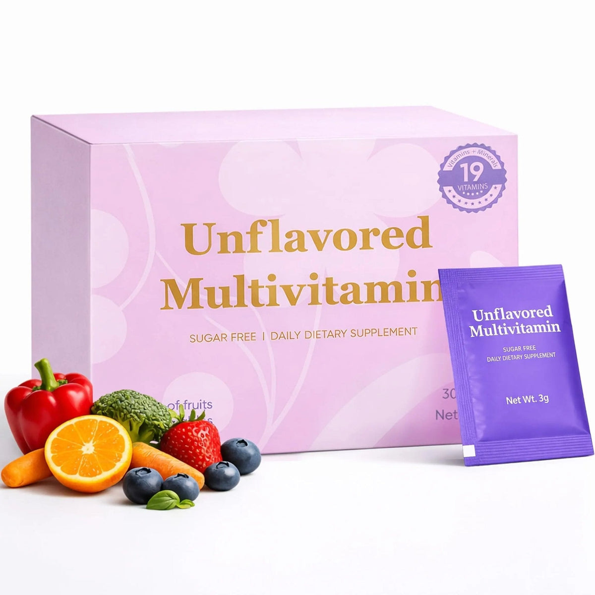 Unflavored Vitamin Powder, Multivitamin Powder Supplement with 19 Vitamins & Minerals + 15 Fruit & Veggie Blend, Supports Healthy Growth - PrimeBioHealth - canada supplements