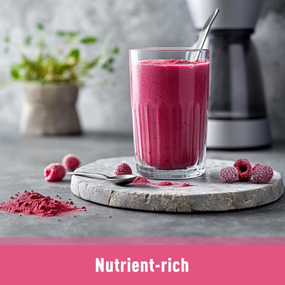 Unleash’d Organic Organic Raspberry Juice Powder 16oz – 100% Pure Superfood, Antioxidant-Rich & Nutrient-Dense - PrimeBioHealth - canada supplements