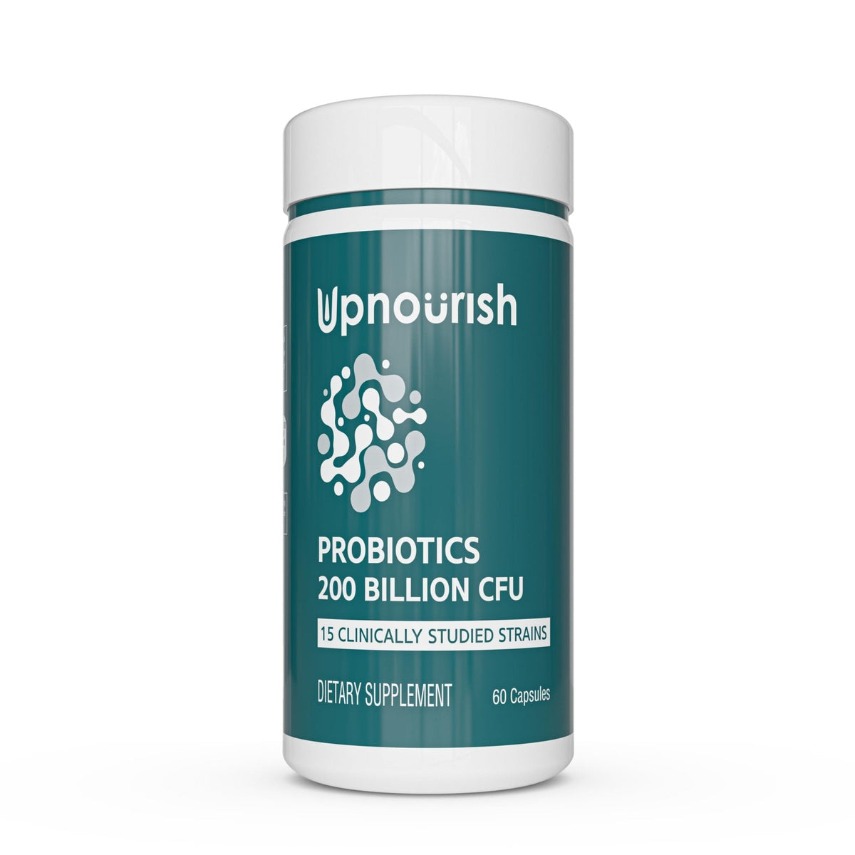 UpNourish Probiotics - 200 Billion CFUs for Men and Women, 15 Clinically Studied Strains, Prebiotics & Enzymes - 60 Vegan Capsules - PrimeBioHealth - canada supplements