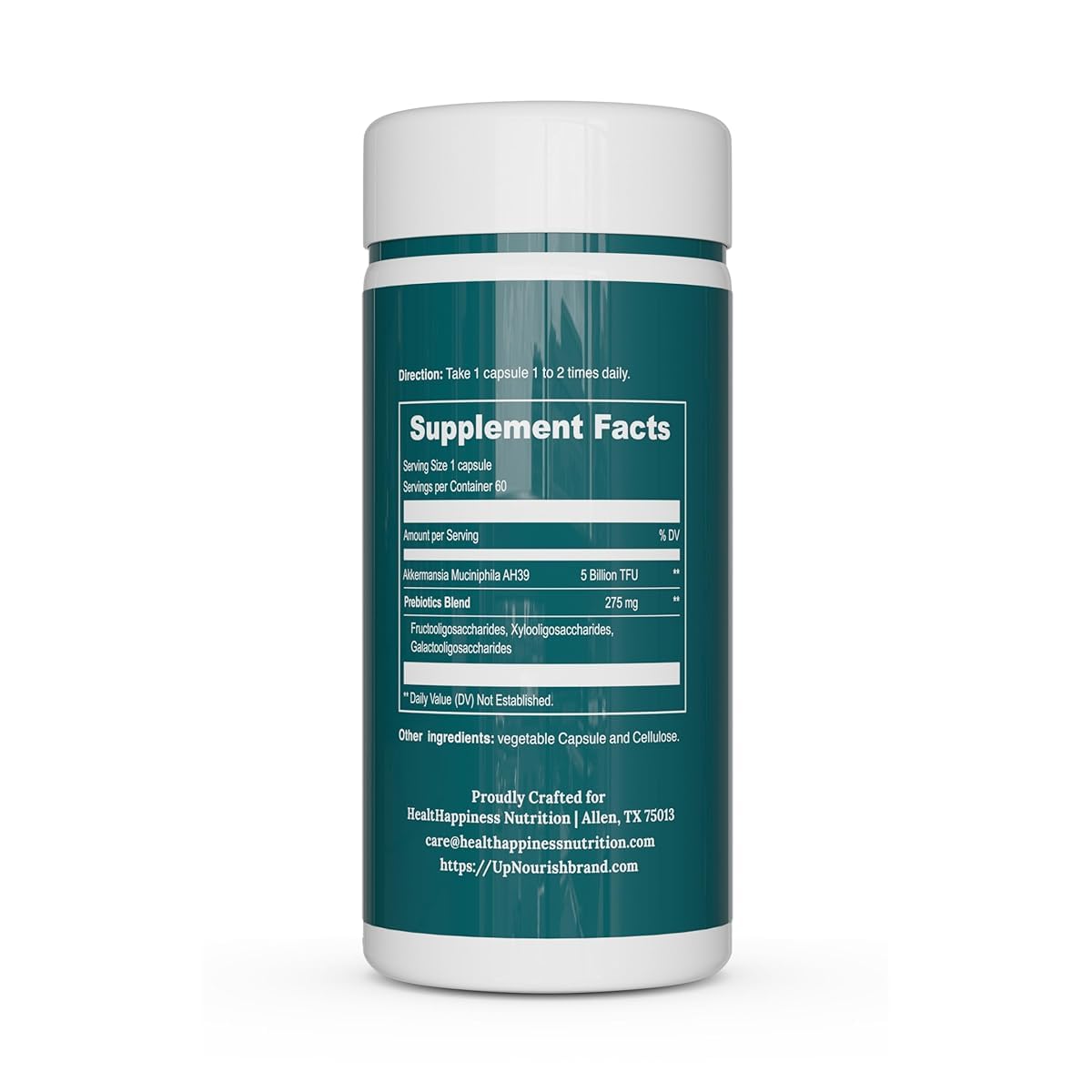UpNourish Probiotics - 200 Billion CFUs for Men and Women, 15 Clinically Studied Strains, Prebiotics & Enzymes - 60 Vegan Capsules - PrimeBioHealth - canada supplements