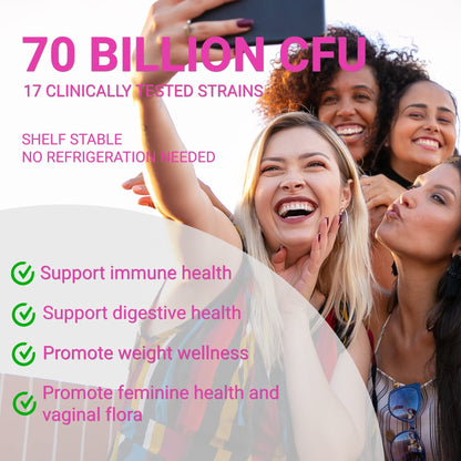 UpNourish Probiotics, Caviar Collagen with Prebiotics for Women's Digestive, Skin Radiance, and Feminine Health with Cranberry - PrimeBioHealth - canada supplements