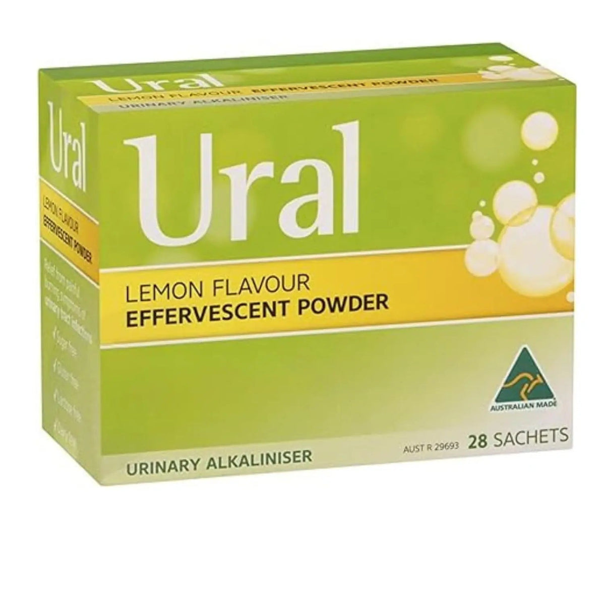 Ural Effervescent Powder 4G * 28 Sachets Urinary Alkalinizer Cystitis Relief - PrimeBioHealth - canada supplements