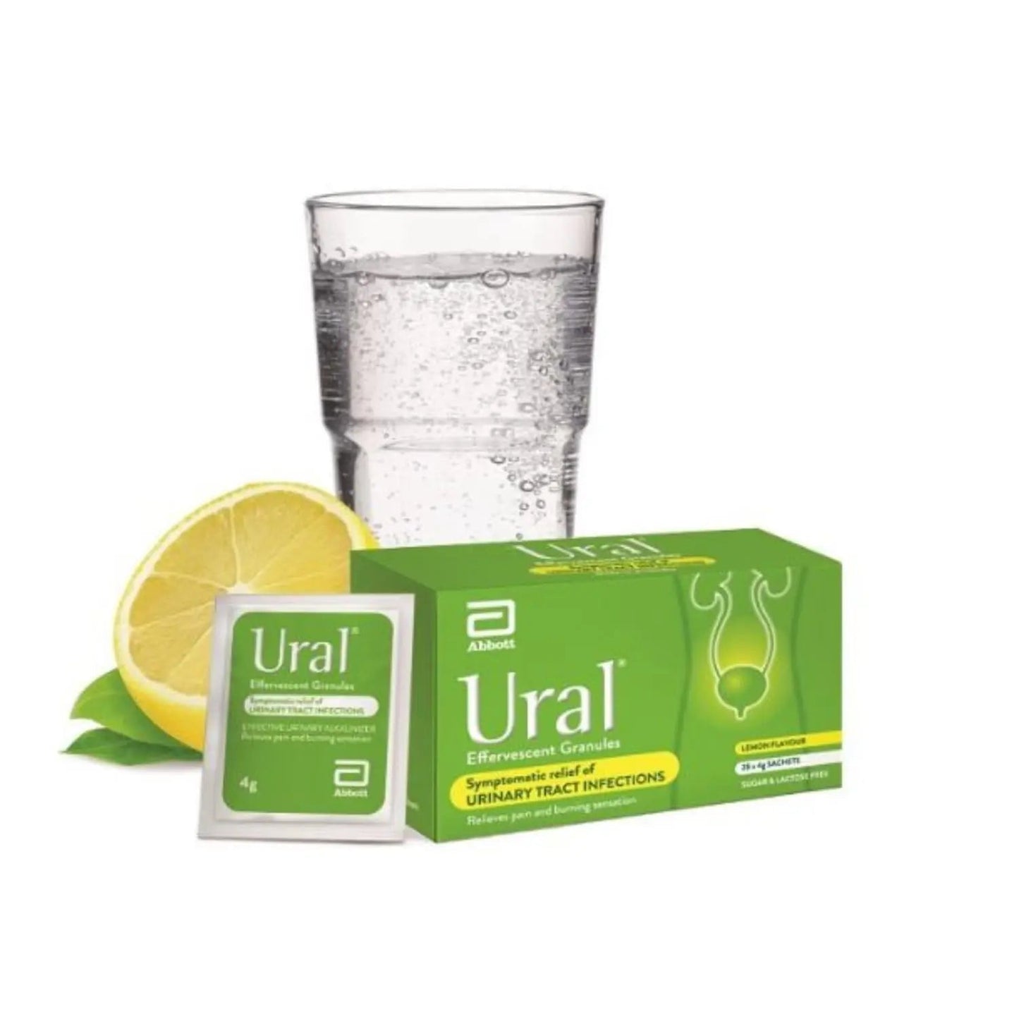 Ural Effervescent Powder 4G * 28 Sachets Urinary Alkalinizer Cystitis Relief - PrimeBioHealth - canada supplements