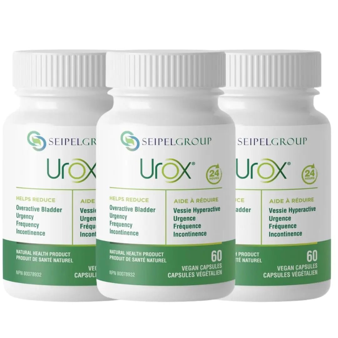UROX Bladder Control, Safe and Effective Bladder Support Supplement for Men & Women, Helps Reduce Urinary Leakage, Frequency, Urgency, 180 Vegetarian Capsules - PrimeBioHealth - canada supplements