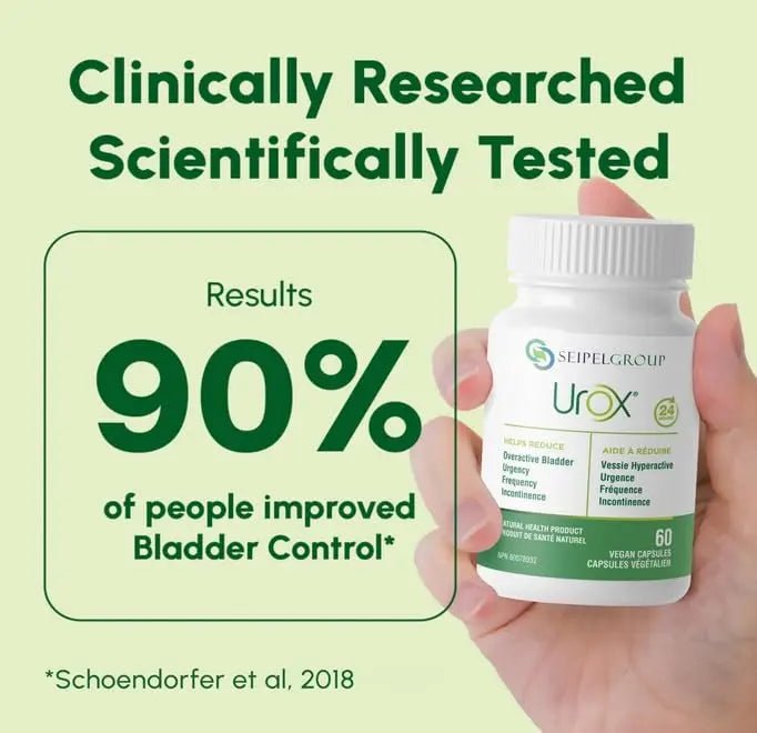 UROX Bladder Control, Safe and Effective Bladder Support Supplement for Men & Women, Helps Reduce Urinary Leakage, Frequency, Urgency, 180 Vegetarian Capsules - PrimeBioHealth - canada supplements
