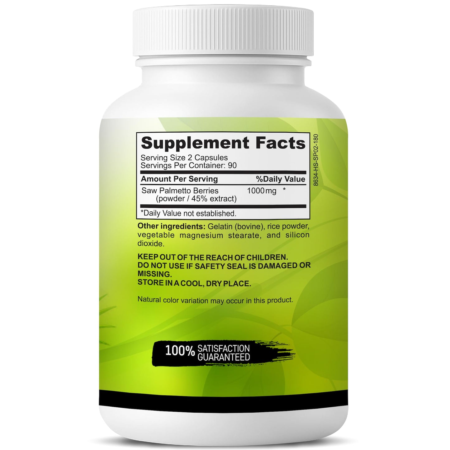 USA Grown Saw Palmetto | 180 Capsules Prostate Health Supplement | Hair Growth for Men & Women | Support to Help Maintain Normal Urination Frequency - PrimeBioHealth - canada supplements