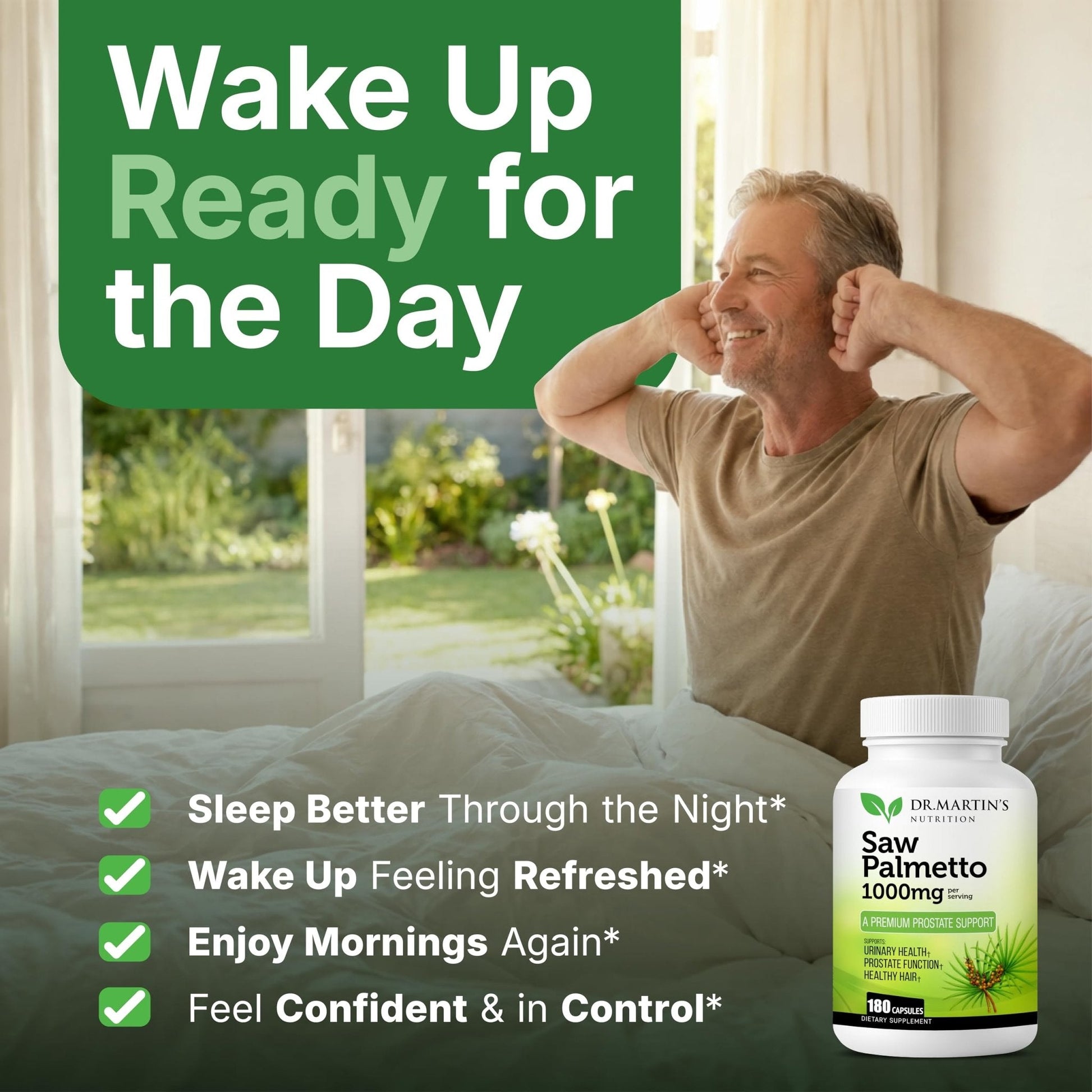 USA Grown Saw Palmetto | 180 Capsules Prostate Health Supplement | Hair Growth for Men & Women | Support to Help Maintain Normal Urination Frequency - PrimeBioHealth - canada supplements