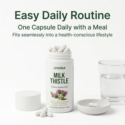 Uvora - Milk Thistle Extract,Uvora Premium Herbal Supplement with Milk Thistle Extract & Antioxidants – Supports Natural ification - PrimeBioHealth - canada supplements