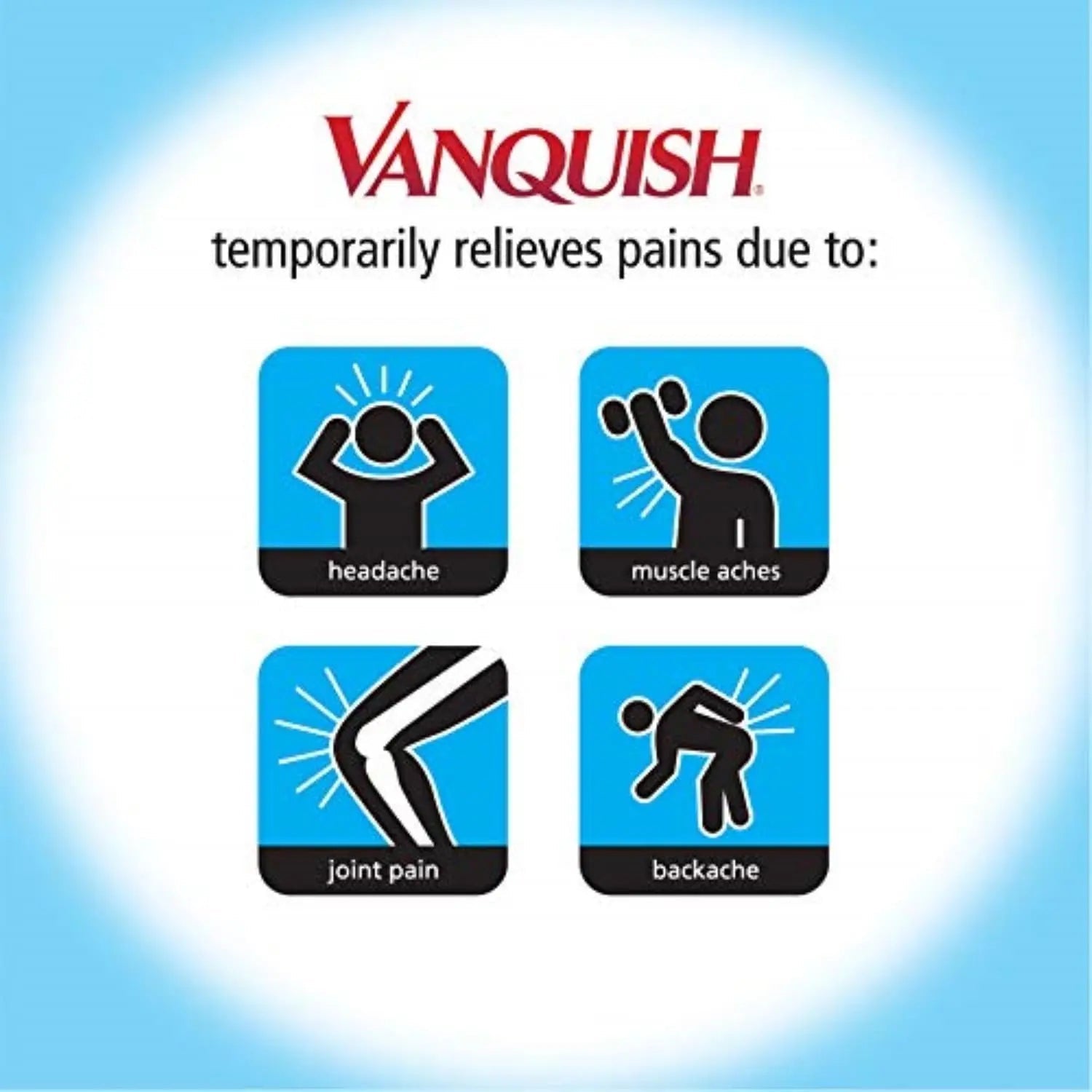 Vanquish Headache Relief, Acetaminophen, Aspirin, Caffeine, 100 Caplets, Packaging May Vary - PrimeBioHealth - canada supplements
