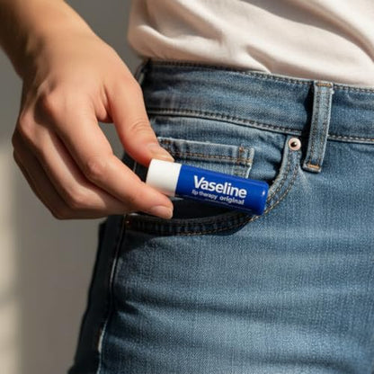Vaseline Lip Therapy Care Original, Fast-Acting Nourishment, Ideal for Chapped, Dry, Cracked, or Damaged Lips - PrimeBioHealth - canada supplements