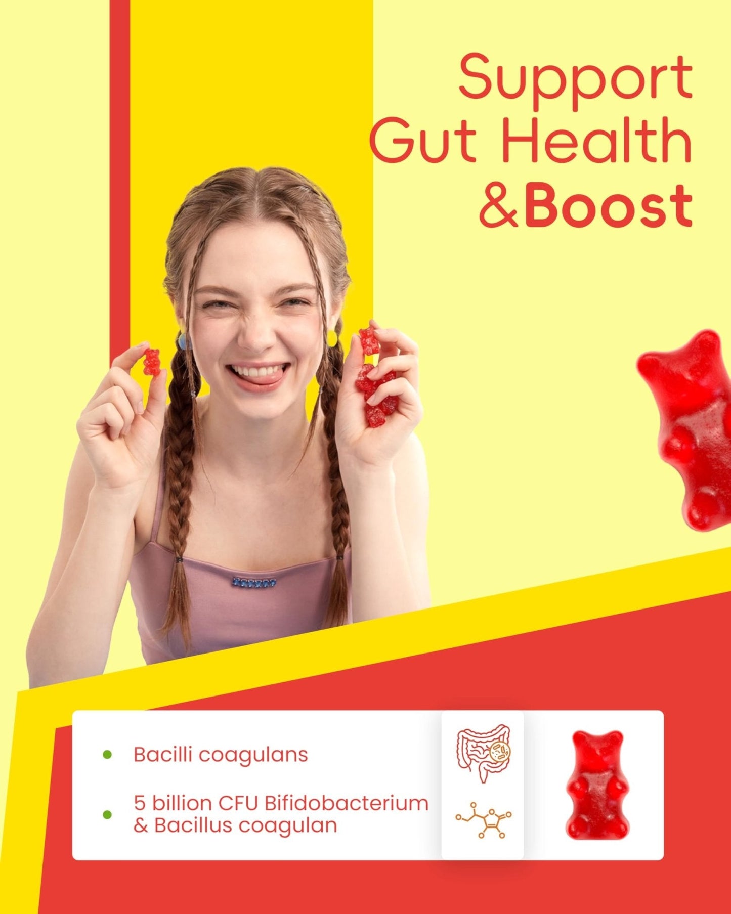 Vccvaa Fiber Gummies, Fiber Supplement with 5 Billion CFU Probiotics for Women, Prebiotic Gummies with Inulin, Soluble Fiber, ACV & Vitamin - PrimeBioHealth - canada supplements