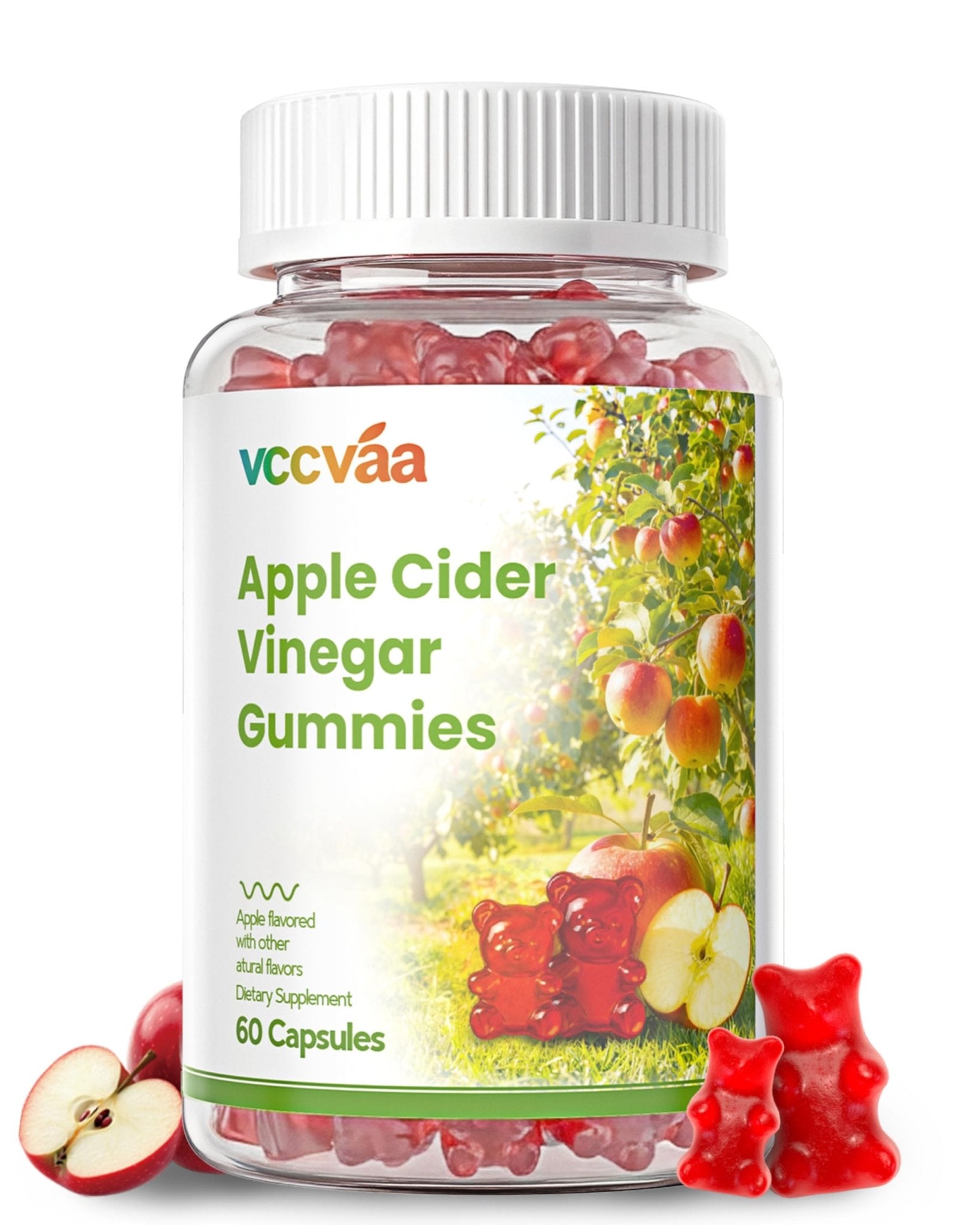 Vccvaa Fiber Gummies, Fiber Supplement with 5 Billion CFU Probiotics for Women, Prebiotic Gummies with Inulin, Soluble Fiber, ACV & Vitamin - PrimeBioHealth - canada supplements