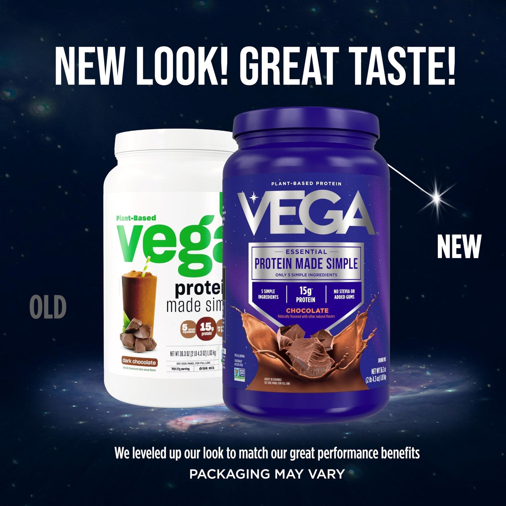 Vega Protein Made Simple - 15g Plant-Based Pea Protein, Chocolate, 39 Servings, Stevia Free, No Artificial Sweeteners or Gums, Non-GMO, Gluten Free, - PrimeBioHealth - canada supplements