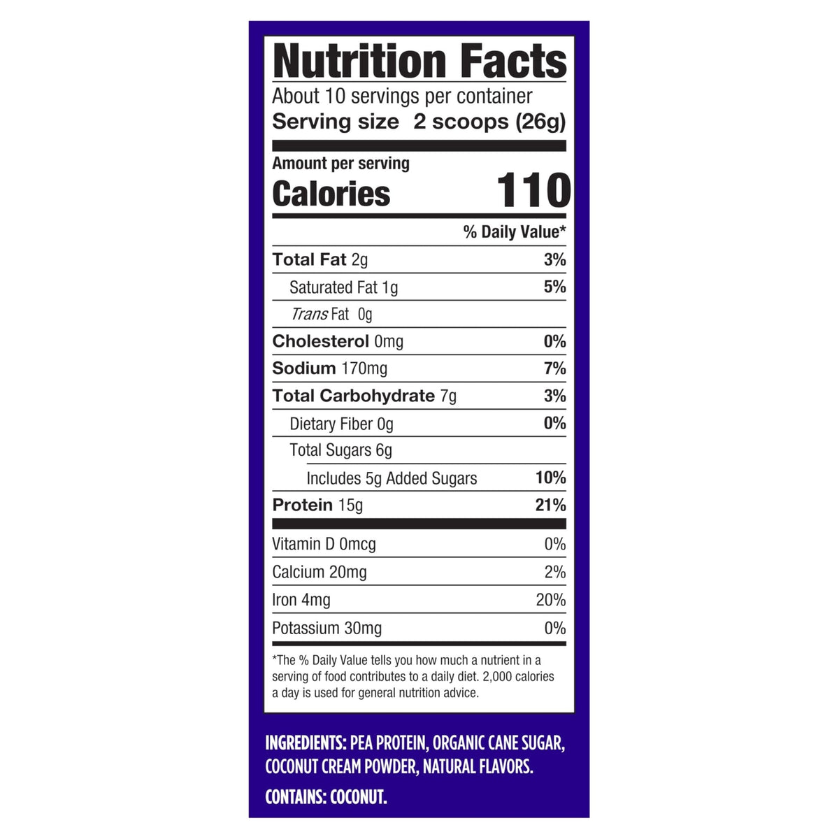 Vega Protein Made Simple Protein Powder, Vanilla - Stevia Free, Vegan, Plant Based, Healthy, Gluten Free, Pea Protein for Women and Men, 9.2 oz (Packaging May Vary) - PrimeBioHealth - canada supplements