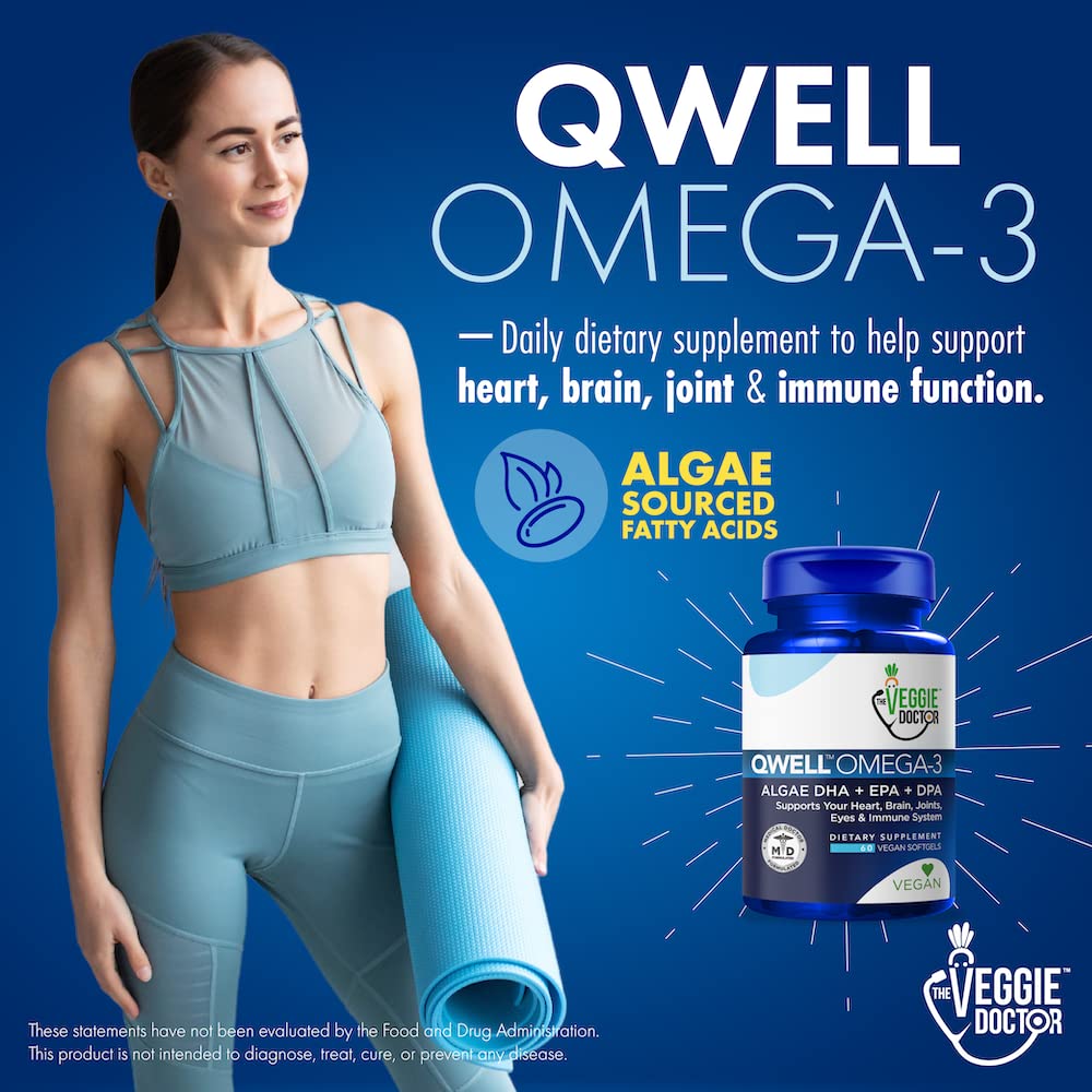 Vegan Omega 3 Supplement – Algae Omega 3 with DHA EPA DPA – Vegan Capsules from Algal – Fish Oil Alternative – Plant-Based Algae Oil Formula – Non-GMO - PrimeBioHealth - canada supplements