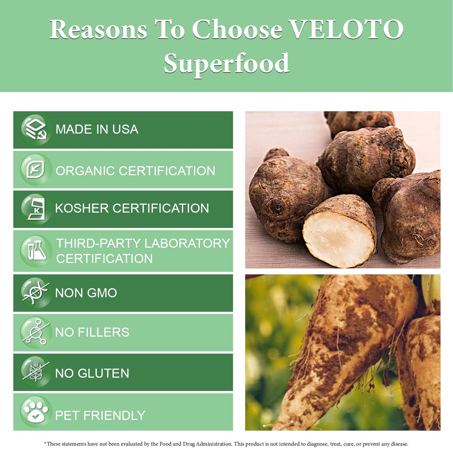 VELOTO Organic Inulin Powder – Prebiotic Fiber Supplement for Smoothies & Drinks, 2.2 lb, Flavorless, Water Soluble, Vegan & Non-GMO - PrimeBioHealth - canada supplements