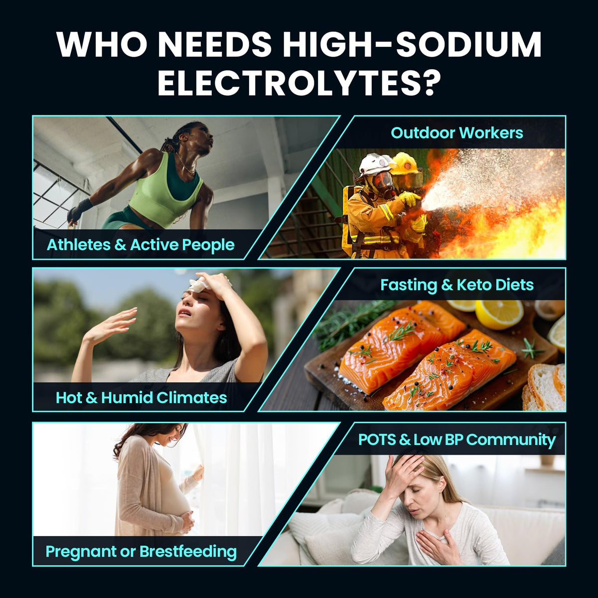 Venture Pal High Sodium Sugar Free Electrolytes Powder Packet, Zero Calories Hydration Packets with Vitamin, Sodium, Potassium & Magnesium, Electrolyte Drink Mix - PrimeBioHealth - canada supplements