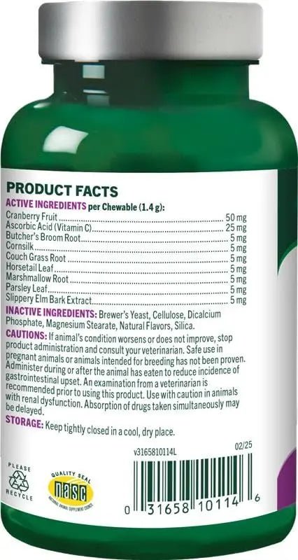 Vet's Best Cat Urinary Supplement, Urinary Tract Support Chewable for Cats, Supports A Healthy Urinary Tract in Cats, 60 Chewable Tablets - PrimeBioHealth - canada supplements