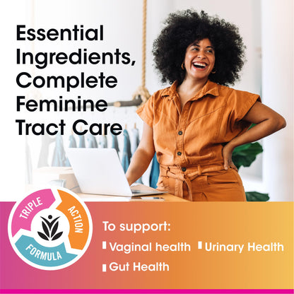 vH essentials Probiotics with Prebiotics and Cranberry Feminine Health Supplement - 60 Capsules - PrimeBioHealth - canada supplements