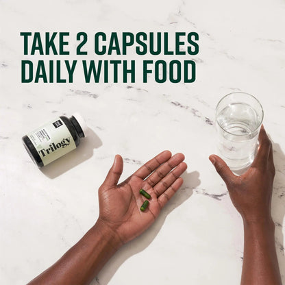 Vibrant Health, Trilogy Vegan, Probiotic Multivitamin with an Essential Blend of Omega-3 from Vegan Algal Oil, Vitamin A, B12, C, D3, E - PrimeBioHealth - canada supplements