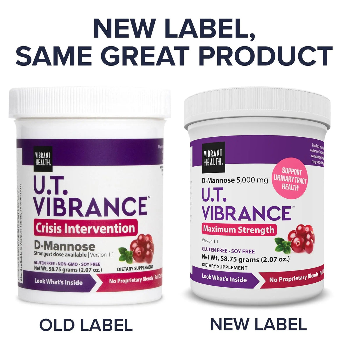 Vibrant Health, U.T. Vibrance Powder, Crisis Intervention for Urinary Tract Health, 10 Servings - PrimeBioHealth - canada supplements