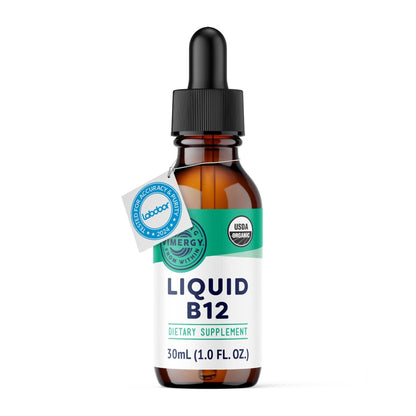Vimergy USDA Organic Liquid Vitamin B12 Supplement 2500 mcg, Methylcobalamin & Adenosylcobalamin Fast-Absorbing Energy Support, Vegan, Non-GMO B12 Vitamins - PrimeBioHealth - canada supplements