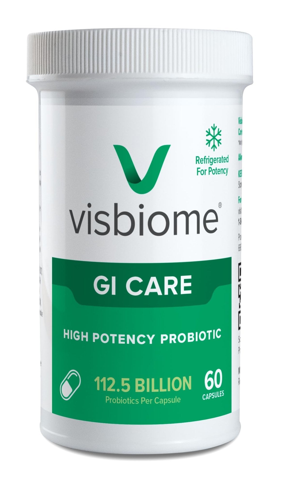 Visbiome® GI Care - High Potency Probiotic - 112.5 Billion CFU Live Probiotics, Original De Simone Formulation - PrimeBioHealth - canada supplements