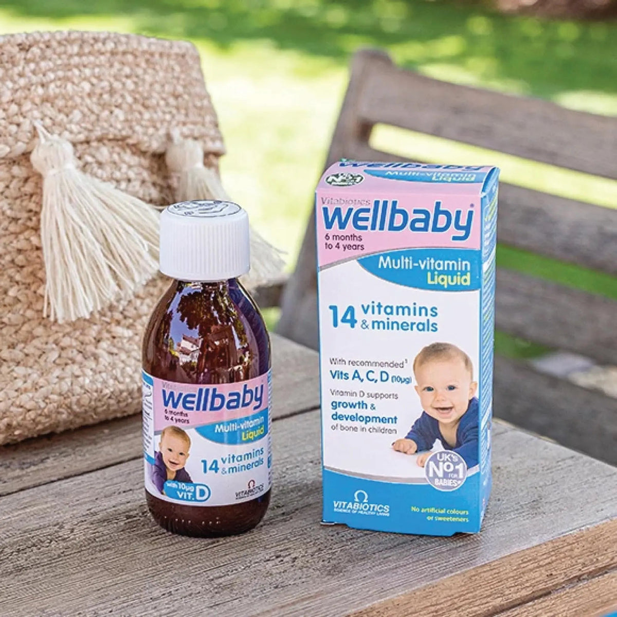 Vitabiotics Wellbaby Multi-Vitamin Liquid - Immune System Multivitamin for Infants and Babies Ages 6 Months to 4 Years - 150mL - PrimeBioHealth - canada supplements