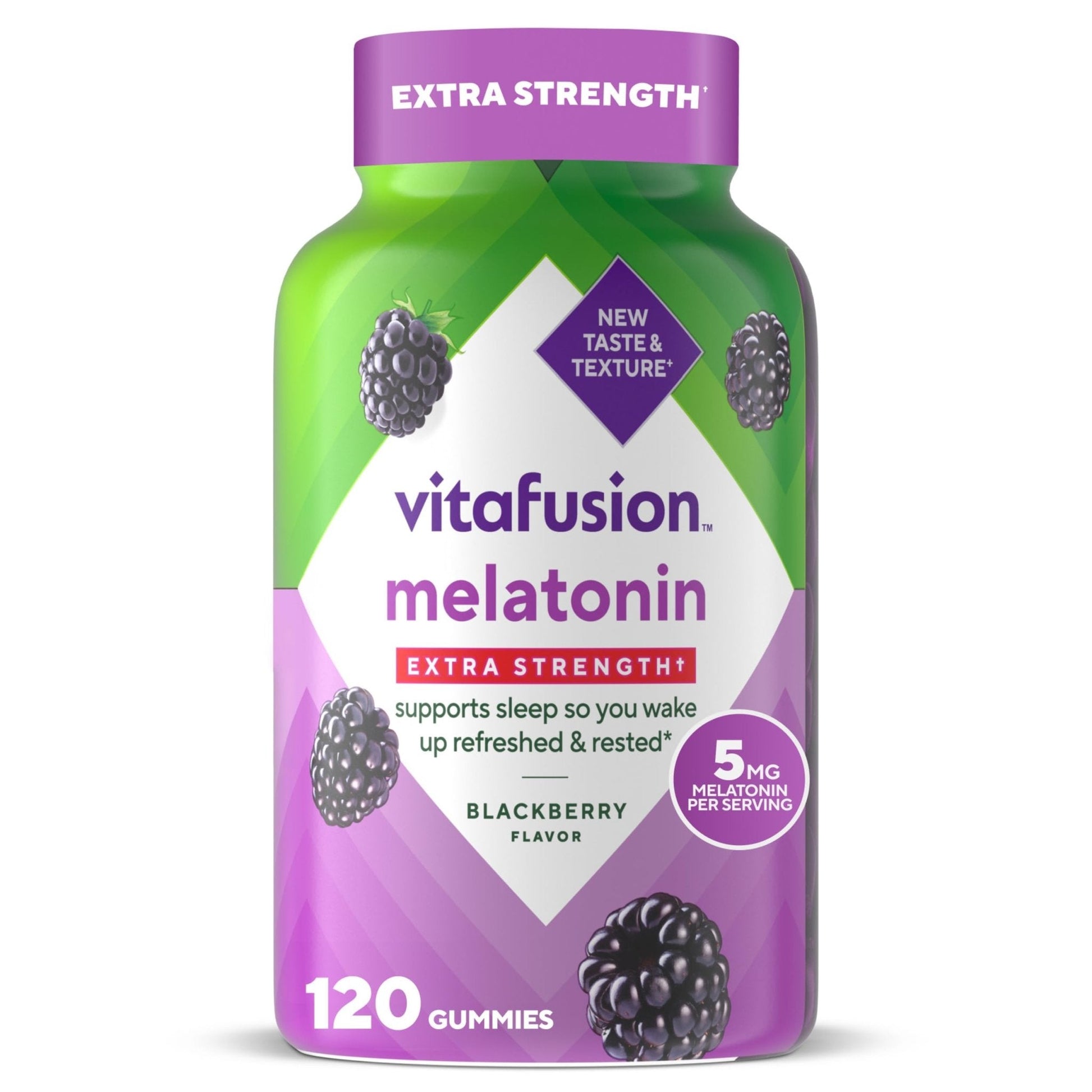 Vitafusion Extra Strength Melatonin Gummy Vitamins, 5mg, 120 ct Gummies - PrimeBioHealth - canada supplements