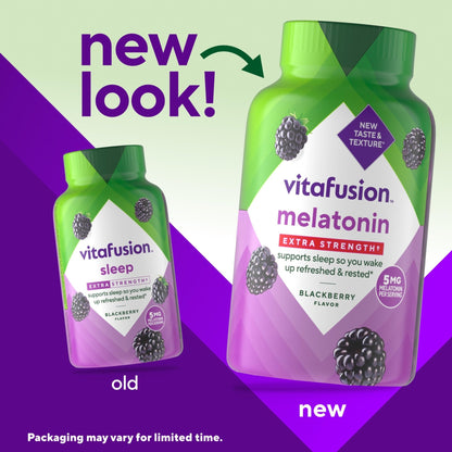 Vitafusion Extra Strength Melatonin Gummy Vitamins, 5mg, 120 ct Gummies - PrimeBioHealth - canada supplements